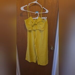 Blue Life Yellow Two-Piece Jumpsuit NWOT